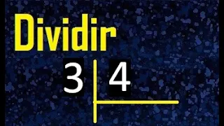 dividir 3 entre 4