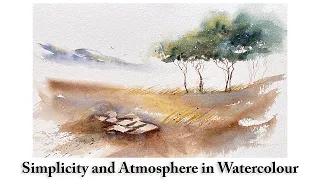 Watercolour Painting - Using Simplicity and White Space to Create Atmosphere and Depth | Loose Style