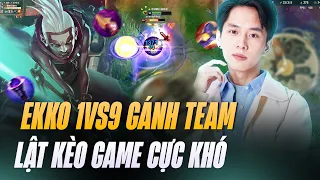 XIAOLAOBAN VÀ GIÁO ÁN EKKO 1VS9 ONESHOT CẢ TEAM ĐỊCH SOLO CARRY KHÔNG TƯỞNG VÁN ĐẤU CỰC KHÓ