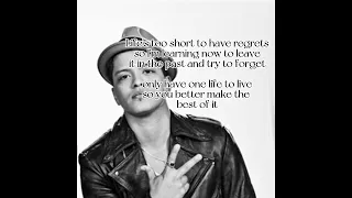 Today my Life Begins with Lyrics by Bruno Mars