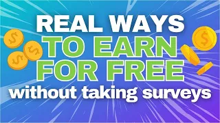 8 REALISTIC Ways to Make Money Online for Free and Fast (NO Surveys)