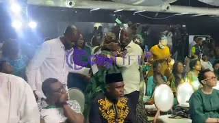 Alibaba in tears, Desmond Elliot worshiping while Segun Arinze console Sammie Okposo's Family