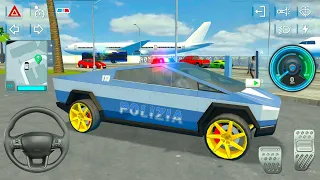 Police Officer Tesla Cyber Truck Gangster Chasing and Arresting Simulator - Android IOS Gameplay.