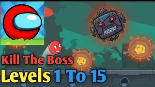 Bounce Ball 7 : Red Bounce Ball Adventure level 1 To 15 Gameplay Android Puzzle game