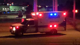 EMSA Ambulance 107 Responding