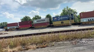 CSX Container Train in Fostoria, Ohio! | Railfanning | Intermodal Train