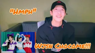 Stray Kids (스트레이키즈) Bang Chan reacts to WJSN Chocome (우주소녀 쪼꼬미) - “흥칫뽕” (Hmph!)