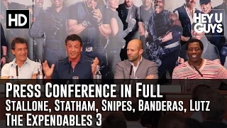 The Expendables 3 Press Conference in Full - Stallone, Snipes, Statham, Banderas & Lutz