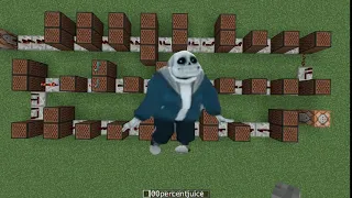 Fortnite default dance song in Minecraft ft. Sans