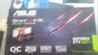 unboxing видеокарты Asus GeForce GTX660 Ti