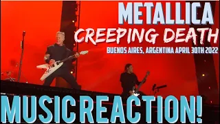 HOLY HELL, EPIC!!🔥Metallica - Creeping Death Buenos Aires, Argentina April 30th Music Reaction🔥