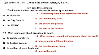 New City developments | IELTS LISTENING TEST | SECTION-2