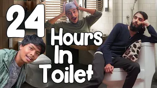 Spending 24 hours in Toilet || RisingStar 2.0