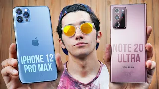 iPhone 12 Pro Max vs Samsung Galaxy Note 20 Ultra