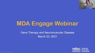 MDA Engage:  Gene Therapy and Neuromuscular Disease