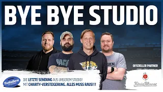 BYE BYE STUDIO mit Charity-Versteigerung | Footballerei Show