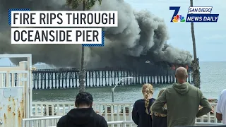 Fri. April 26, 2024 | Fire rips through Oceanside Pier | NBC 7 San Diego