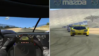 Real Racing 3 Mercedes-Benz CLK-LM Cockpit View vs. Track View