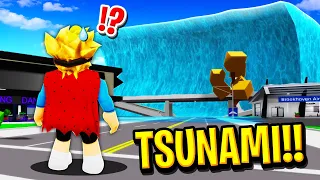 We Survived a TSUNAMI in Roblox BROOKHAVEN RP!!