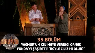 Yağmur'un kelimeye verdiği örnek Funda'yı şaşırttı! | 35.Bölüm | Survivor 2018