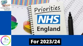 NHS England priorities for 2023/24