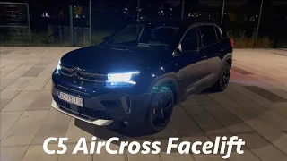 Citroen C5 AirCross 2023 - FIRST look at night in 4K | Exterior - Interior (details)