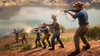 RED DEAD REDEMPTION 2 NPC Wars 9 (US Army vs Cuban Military)