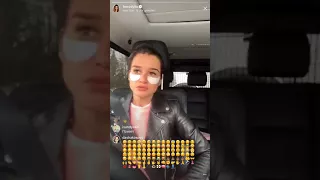 Ксюша Бородина  в прямом эфире Instagram 31-03-2018