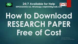 How to download research article or research paper free | How to download paid research article free