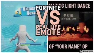 FORTNITE GLOW STICK DANCE VS REAL LIFE OTAKU GLOW STICK