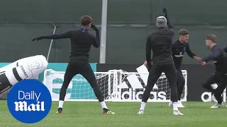 England in high spirits in training before Colombia match