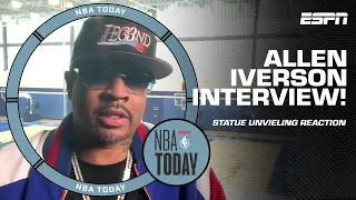 ⭐️ 76ers legend Allen Iverson talks statue unveiling, face of the NBA & playoffs ⭐️ | NBA Today