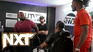 Carmelo Hayes and Apollo Crews chop it up in the barber shop: WWE NXT, Jan. 24, 2023