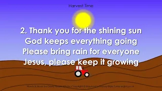 "Harvest Time" - Bible Song about Harvest for Children's Worship Sunday School