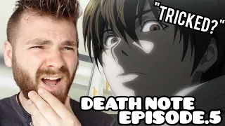 LIGHT IS PURE EVIL?!?! | DEATH NOTE EPISODE 5 | New Anime Fan! | REACTION