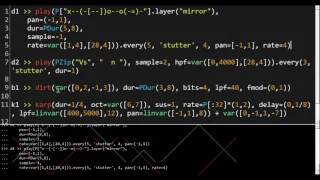 Live Coding with FoxDot and SuperCollider