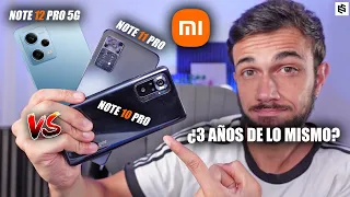 La VERDAD!💥REDMI NOTE 12 PRO 5G vs NOTE 11 PRO vs NOTE 10 PRO