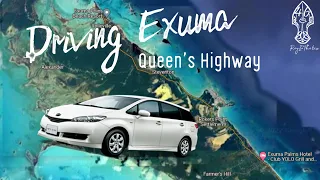 Driving Exuma - Driving the Queen's Highway south to the end of the island