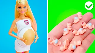 Pregnant Squid Game Doll Vs Barbie || Funny Pregnancy Situations by Gotcha!