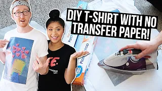 DIY Custom Print T-Shirts | NO Transfer Paper | COUPLE TRIES