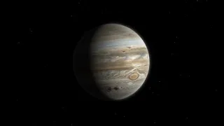 Animated view of Jupiter showing comet Shoemaker–Levy 9 impact areas