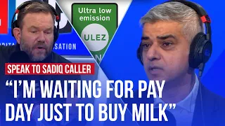 Sadiq Khan confronted by caller 'left destitute by Ulez'