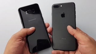 Galaxy S8 Plus vs iPhone 7 Plus Speed Test [Urdu/Hindi]