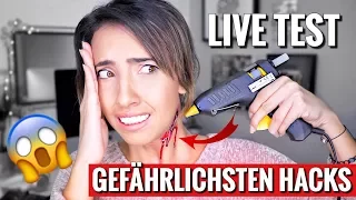 Mit Heißkleber Narben erzeugen! | Gefährlichsten Hacks, DIY & Trends Live Test | #SoSoUnnötig