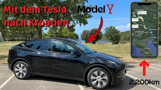 Tesla Langstreckenfahrt nach Kroatien (2.200km!) - kein Problem!?