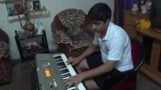 kabhi jo badal barse on keyboard