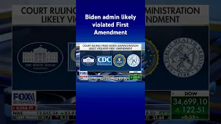 Biden White House violated First Amendment, federal court of appeals rules #shorts