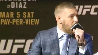 Conor Mcgregor has become a Bully ?!? UFC 196: Pre-fight Press Conference Highlights