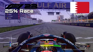 F1 2023 GAME | 25% Race Bahrain - Max Verstappen | PS4 Gameplay