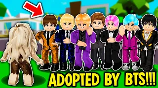 I got ADOPTED by BTS in BROOKHAVEN! (Roblox Brookhaven RP!)